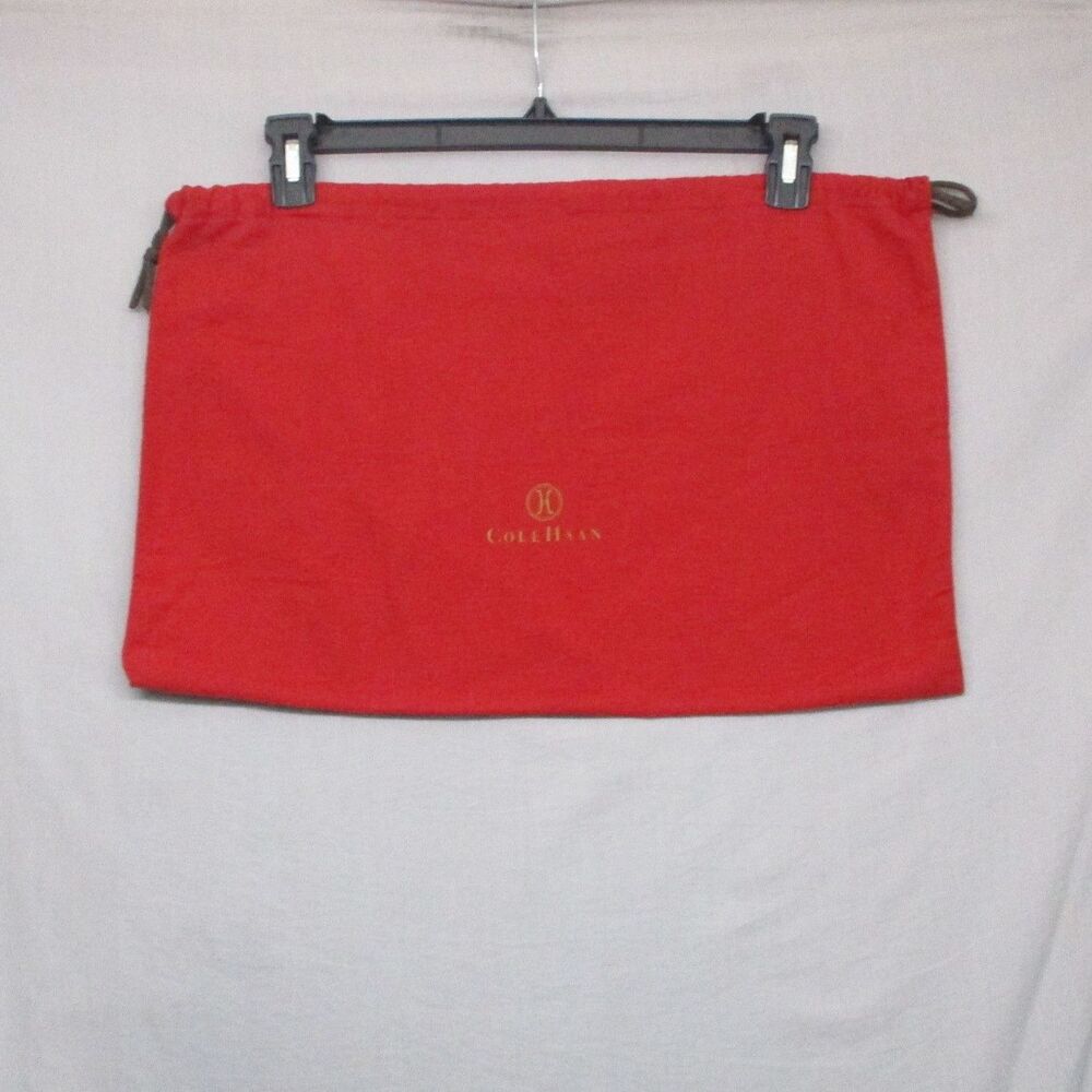 Cole Haan Red Classic Drawstring Dust Bag Women 19x13